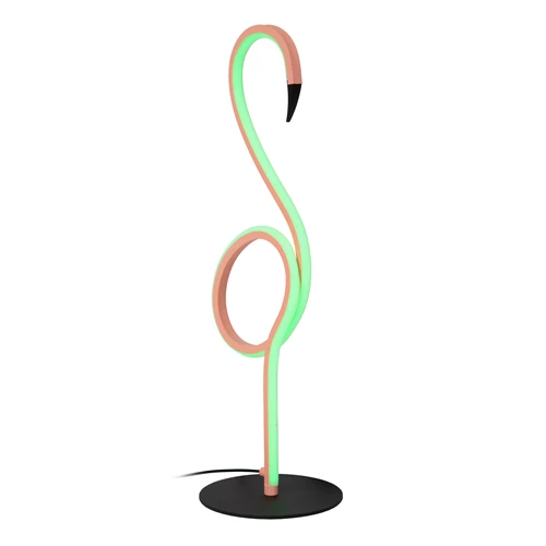Lucide FLAMINGO - Lampe de table - LED Dim. - Rvb - Rose - détail 6